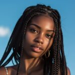 medium knotless braids