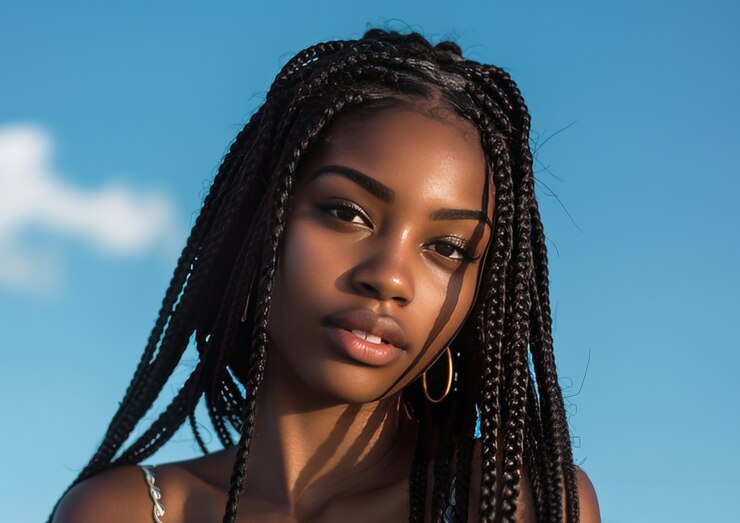 medium knotless braids